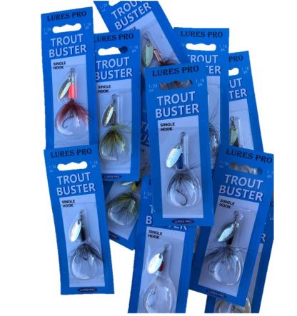 Trout Busters Single Hook 1/24oz, 1/16oz, 1/8oz – Rudder Fishing